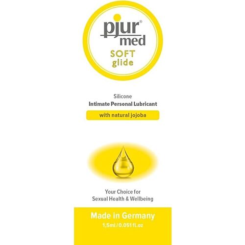 Silicone Lubricant PJUR Med Soft Glide 1.5ml for Sensitive Skin