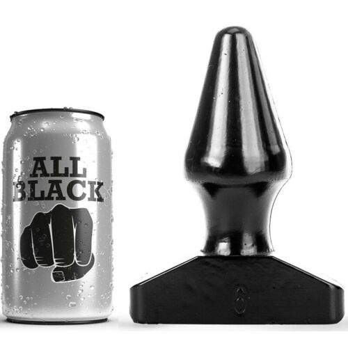 ALL BLACK Anal Plug 15.5cm Cone