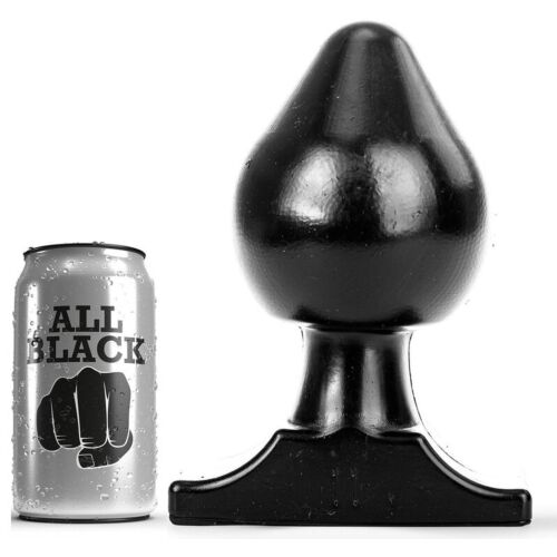 ALL BLACK 19cm Anal Plug with Gradual Opening