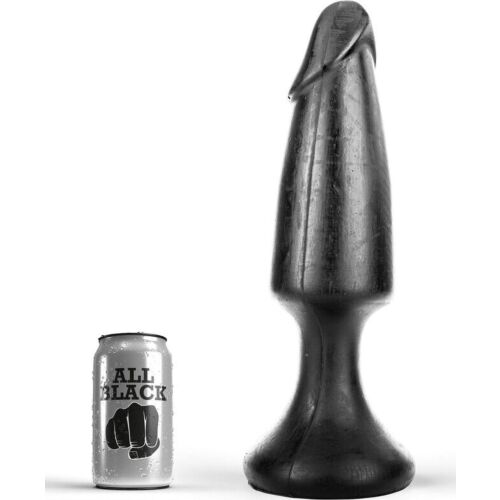 ALL BLACK 35cm Anal Plug with Realistic Shape