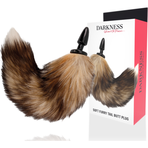 Anal Plug Darkness with Furry Tail for Visual Appeal