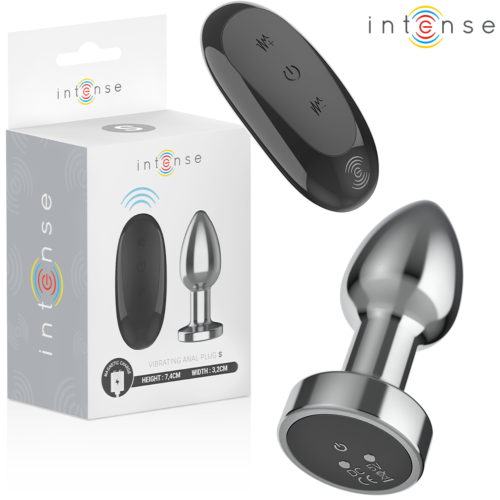 Anal Plug INTENSE S with Remote Control and 10 Vibrations