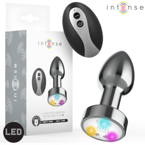 Vibrating Metal Anal Plug INTENSE with LED Lights