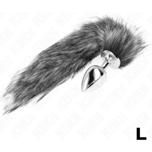 Anal Plug KINK Size L with Synthetic Tail