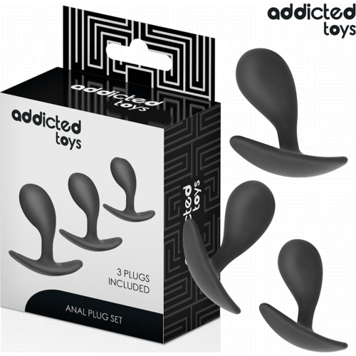 Anal Plugs Set Addicted Toys Model 3 - Three Sizes for Comfort