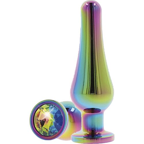 Anal Plug ToyJoy Twilight Bum Bijou Medium with Rainbow Jewel
