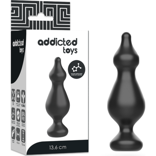 Anal Plug Addicted Toys 13.6 cm for Beginner Training