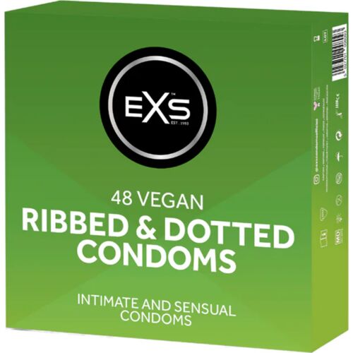 Exs Ribbed & Dotted Condoms — 48 Pack