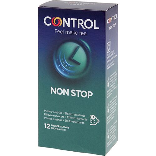 CONTROL Nonstop Striated Delay Condoms 12 pack