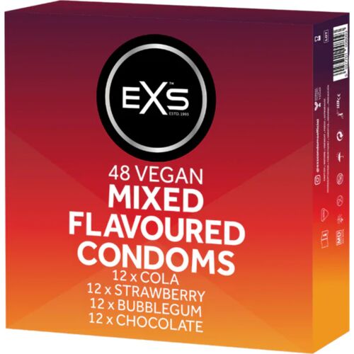 EXS Mixed Flavours Condoms – Pack of 48