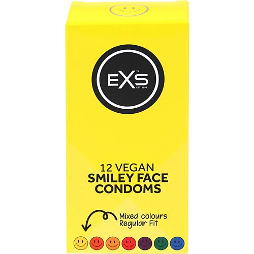 Exs Smiley 12's Condoms — 54mm Flared Fit