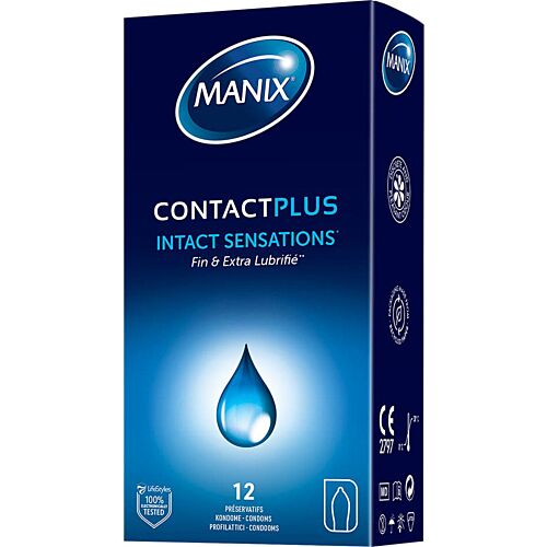Manix Contact Plus Condoms — Box of 12