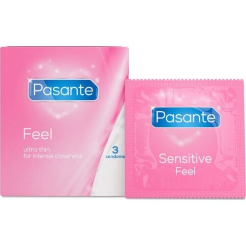 Condom Pasante Feel 3 Pack for Greater Sensitivity
