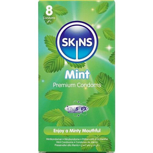 Mint Condoms Skins Pack of 8 - Enhanced Oral Experience