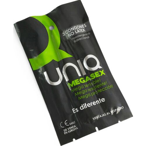 UNIQ MEGASEX Latex-free Condoms for Sensitivity