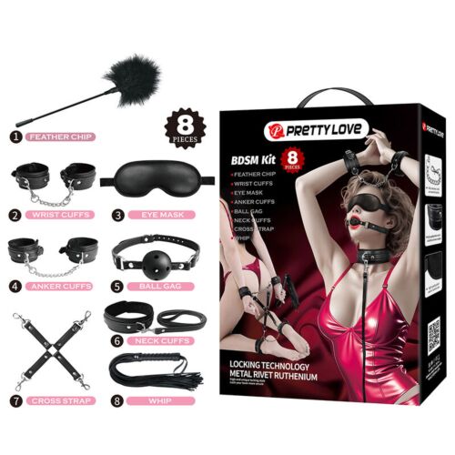 BDSM Kit Fun Toys 8 Piece for Couples Play