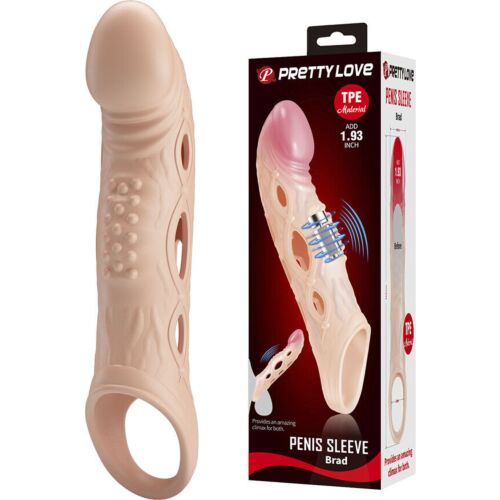 Vibrating Sleeve Pretty Love Brad with Powerful Vibration
