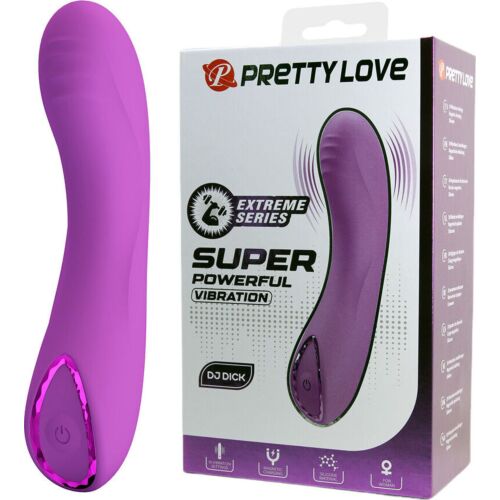 G Spot Vibrator Pretty Love DJ Dick with Decorative Ring