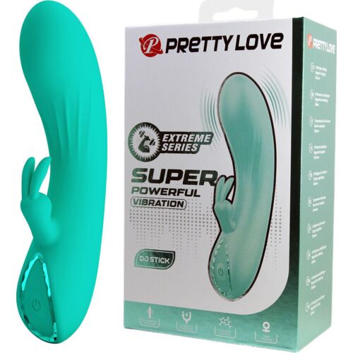 Vibrator Pretty Love DJ Stick with Clitoral Stimulator
