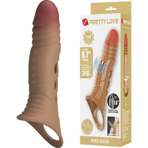 Penis Sleeve Pretty Love Male with Vibration