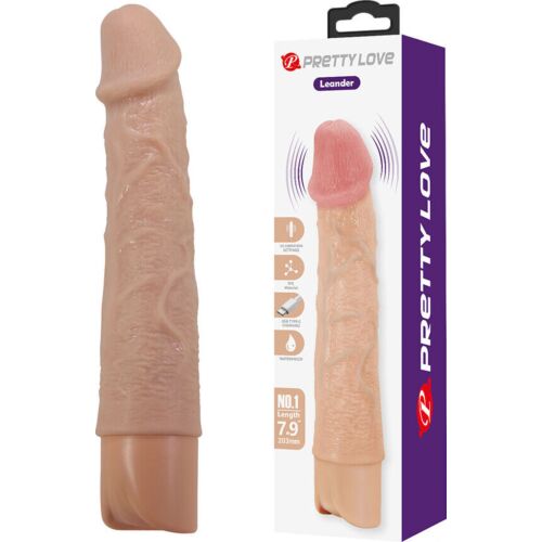 Realistic Vibrator Pretty Love Leander with 10 Vibration Modes