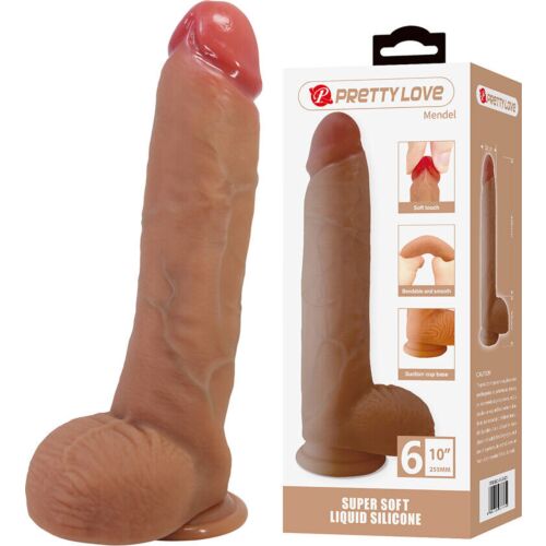 Dildo Pretty Love Mendel 25.5 cm with Suction Base