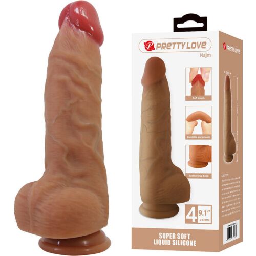 Dildo Pretty Love Najm with Suction Base 23.2 cm