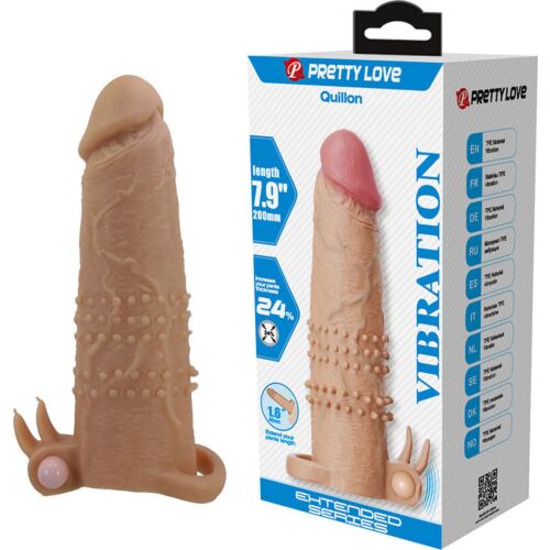 Sleeve Pretty Love Male Quillon with Clitoral Stimulator