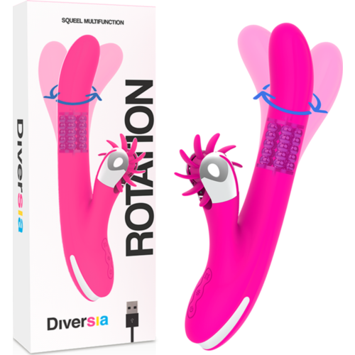 Rabbit Vibrator Diversia Bunny Rotation with Clitoral Stimulation