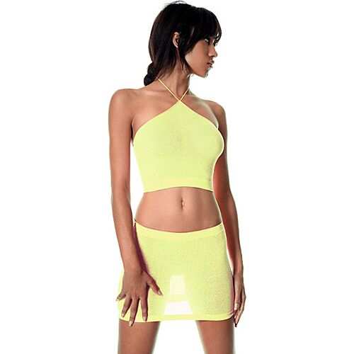Skirt Music Legs Yellow Neon with Neck Strap