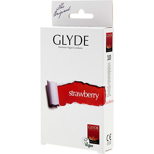 Glyde Ultra Strawberry Condoms - Vegan and Flavoured