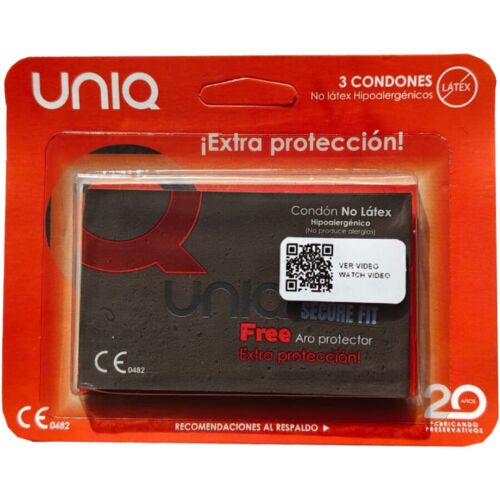 Condom UNIQ Secure Fit Latex-Free