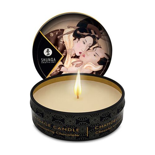 Massage Candle SHUNGA Mini Caress with Chocolate Aroma
