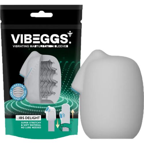 Masturbator Sleeve Vibeggs Rib Delight with Vibration