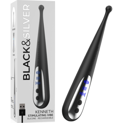 BLACK&SILVER KENNETH Stimulating Vibrator for Clitoral Precision