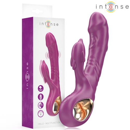 INTENSE HALLE Multifunction Vibrator with Dolphin Tongue