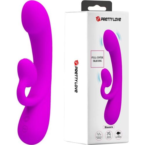 Rabbit Vibrator Pretty Love Sincere with Clitoral Suction