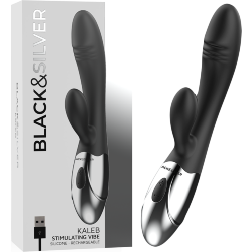 BLACK&SILVER KALEB Dual-Motor Rabbit Vibrator