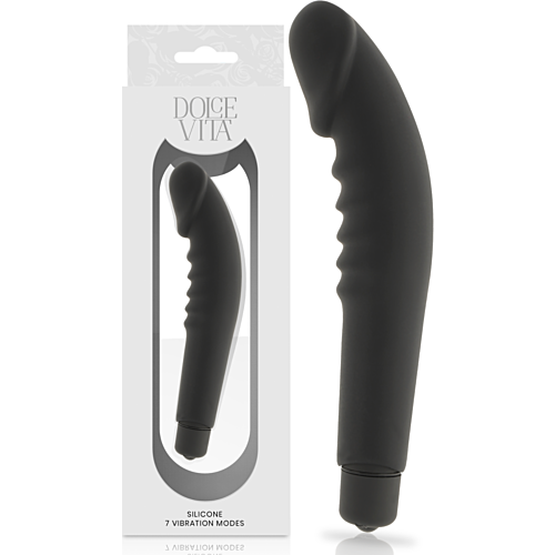 Dolce Vita Realistic Silicone Vibrator with Removable Cover