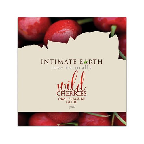 Intimate Earth Wild Cherry Lubricant 3ml with Cherry Flavour