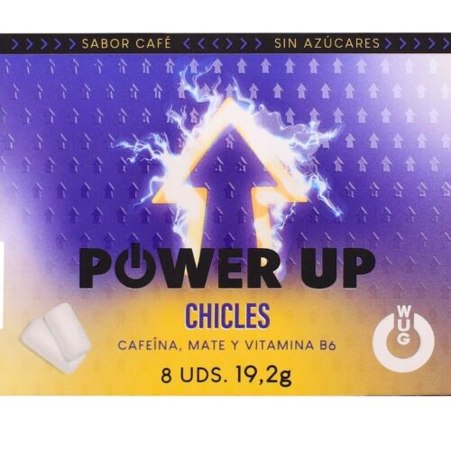 Chewing Gum WUG GUM Power Up with Caffeine and Mate