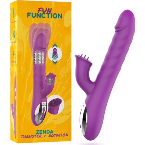 Rabbit Vibrator FUN FUNCTION ZENDA Thruster & Rotation