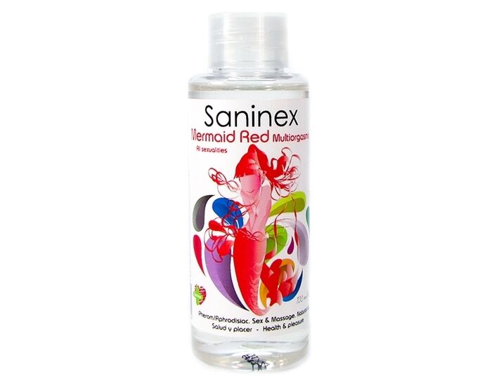Saninex mermaid red multiorgasmic - sex & massage oil  100ml