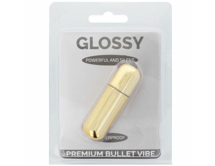 Glossy premium vibe bala vibradora 10v dorada