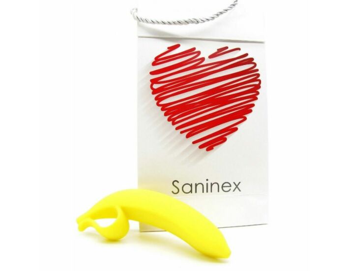Saninex dildo orgasmic fantasy banana yellow