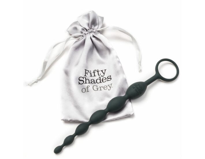 Fifty shades of gray anal beads