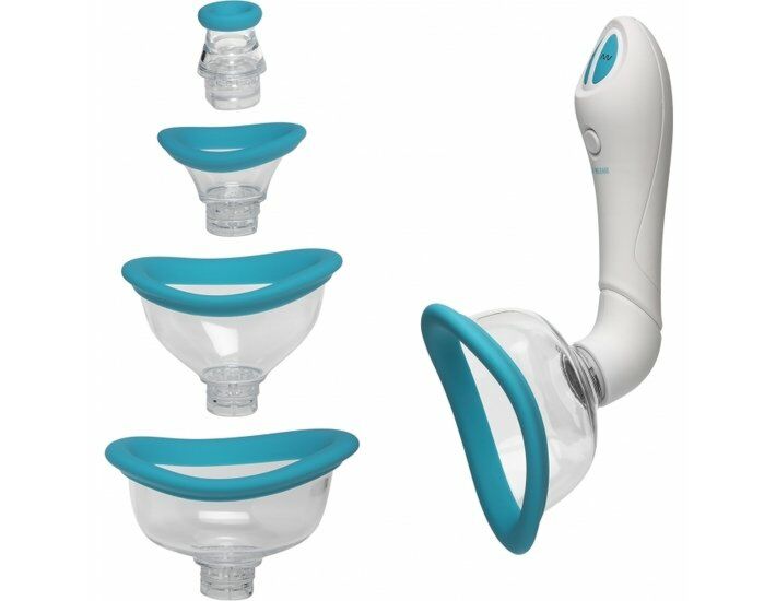 Bloom - Clit &amp; Nipple Suction Cup / Turquoise, White