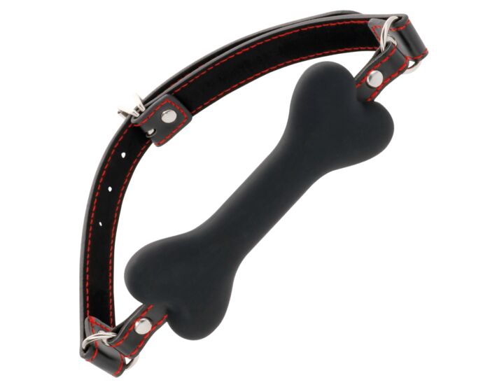 Silicone Dark Gag - Glossy Black.