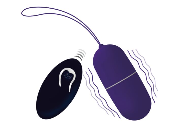 Purple Remote Control Vibrating Egg - Lilac Control