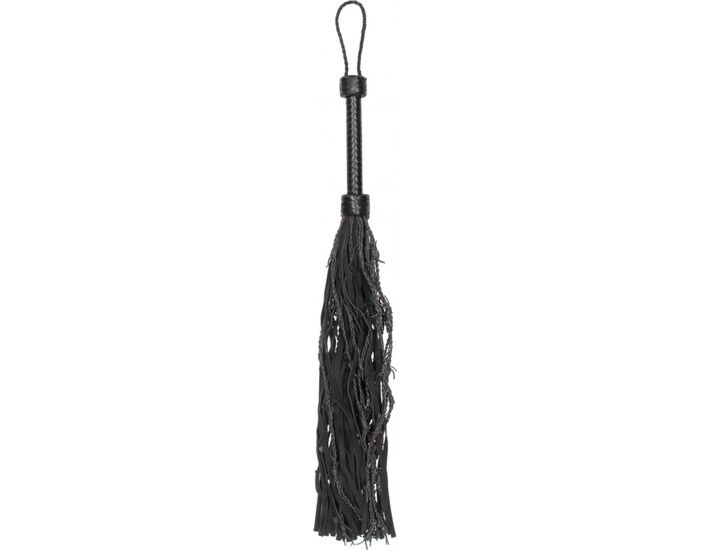 Azotador suede flogger negro
